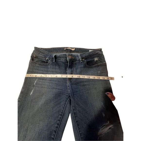 Levi 711 distressed Skinny Jeans Sz 29/29 - Picture 6 of 8